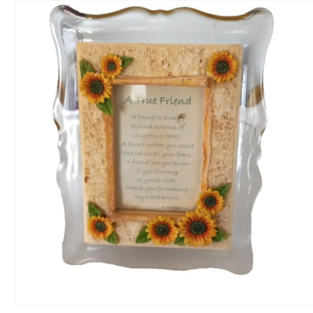 Sunflower Musical Picture Frame 3x5 Friendship Gift That’s What Friends Are For